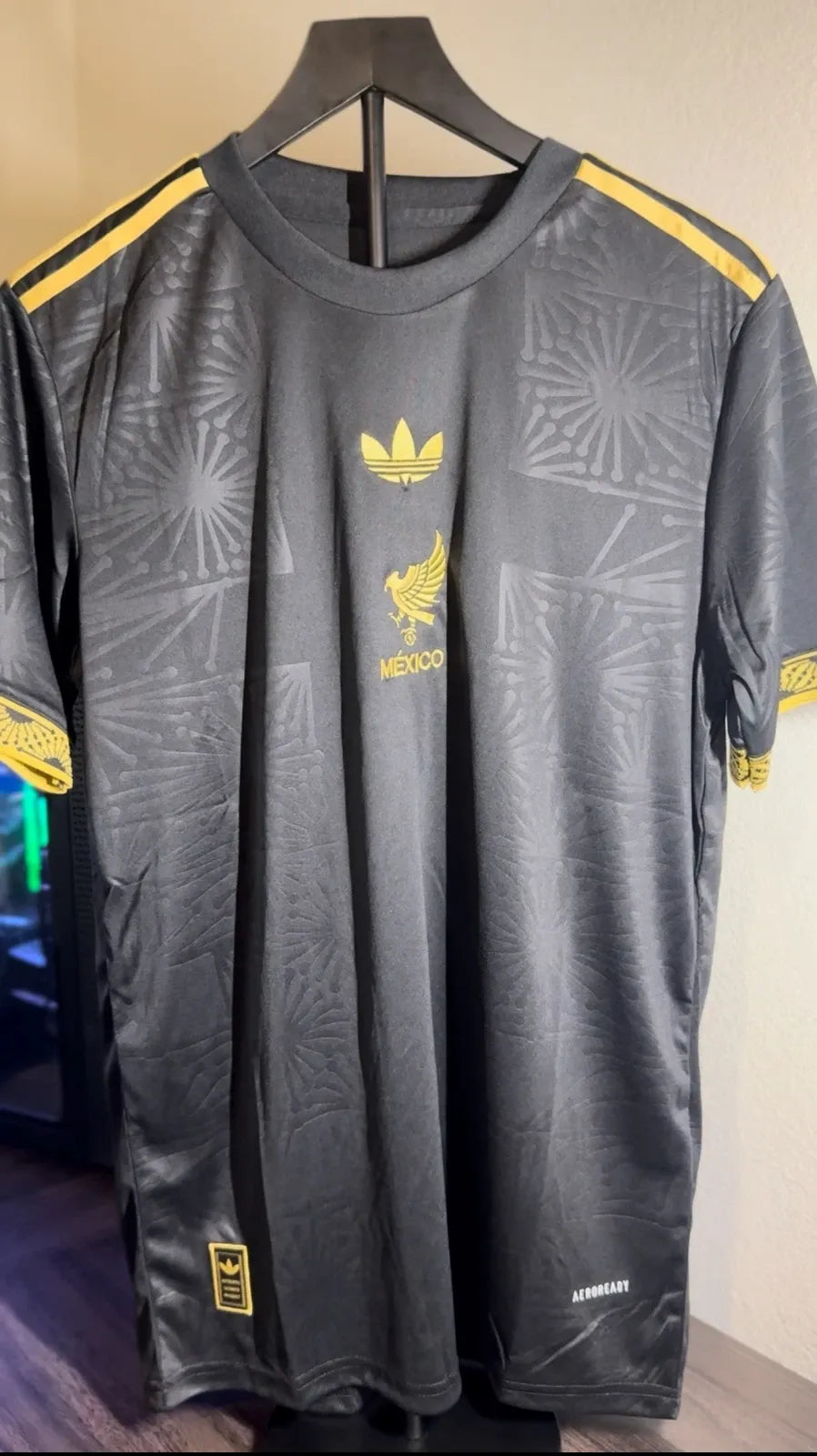 Mexico Black & Gold Jersey Size Mens Slim Fit TRI Copa Oro 2025™